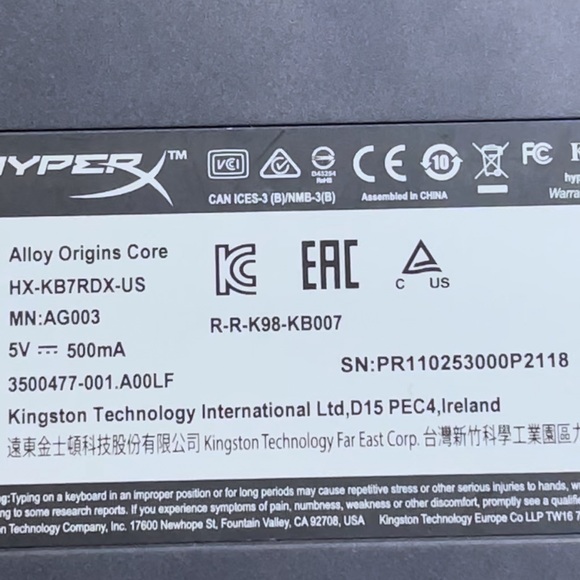 Kingston HyperX Alloy Pro HX-KB4BL1-US/WW Green Shaft Mechanical Gaming Keyboard - Picture 3 of 3